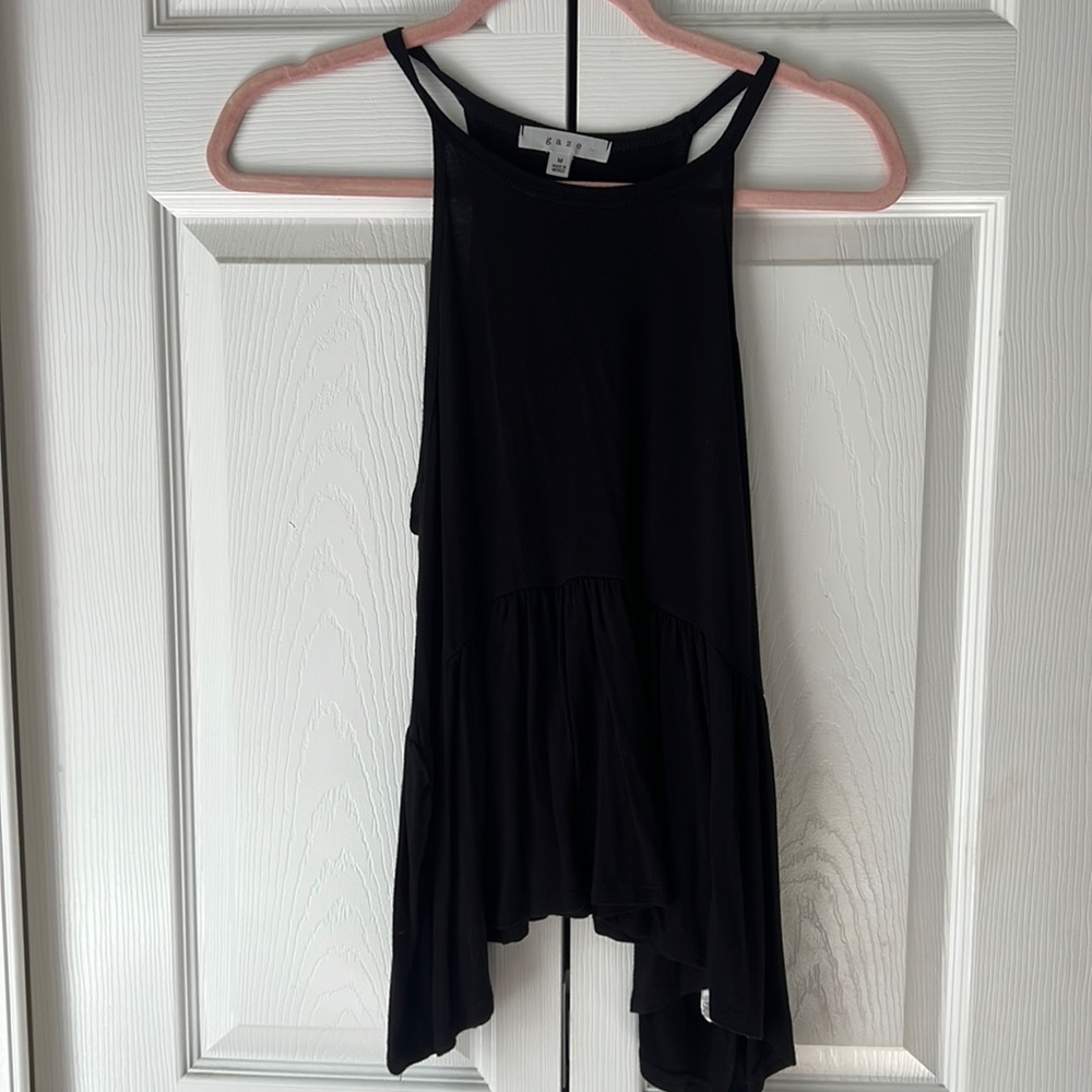 Black Flowy Tank Top